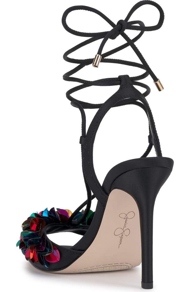 Jessica Simpson Oveny Ankle Wrap Sandal, Alternate, color, Black