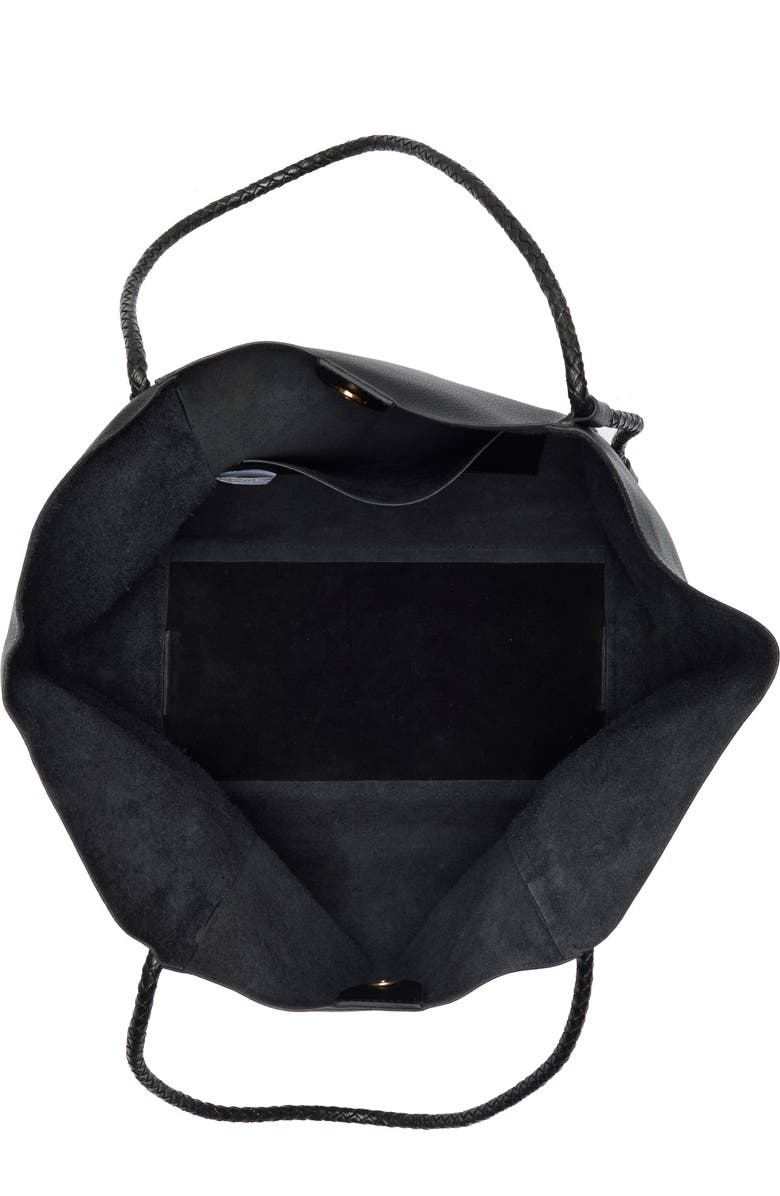 Lucky Brand Zila Leather Tote Bag, Alternate, color, Black