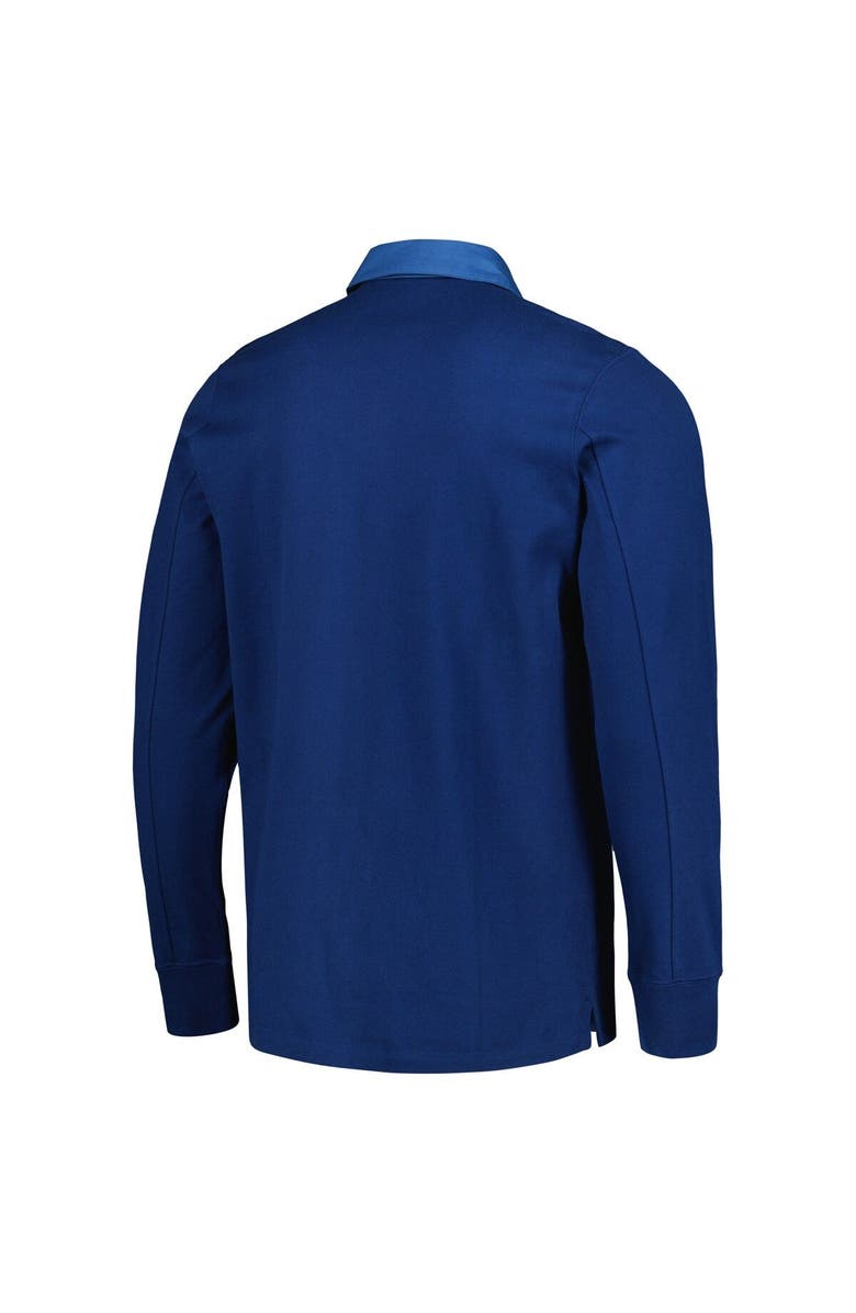 adidas Men's adidas 2023 Player Navy Seattle Sounders FC Travel Long Sleeve Polo, Alternate, color, Navy