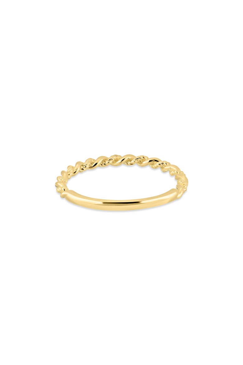 14k Gold Stackable Twisted Ring, Alternate, color, 14KY