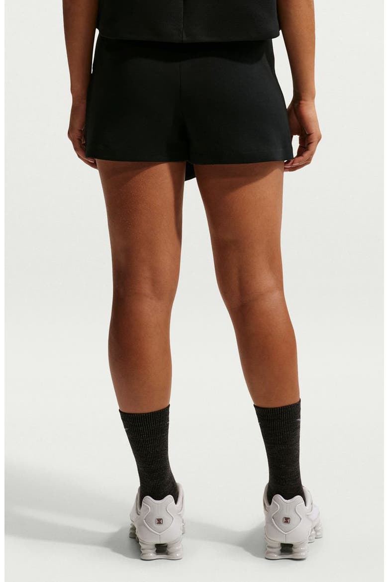 Cotton Blend Tech Fleece Skort, Alternate, color, BLACK/ BLACK