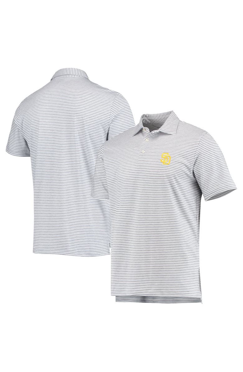 vineyard vines Men's Vineyard Vines Gray San Diego Padres Heathered Winstead Sankaty Polo, Main, color, 