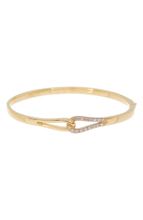 Diamond Loop Bangle Bracelet - 0.15 ctw