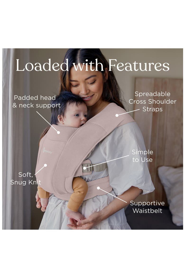 Embrace Baby Carrier, Alternate, color, BLUSH PINK
