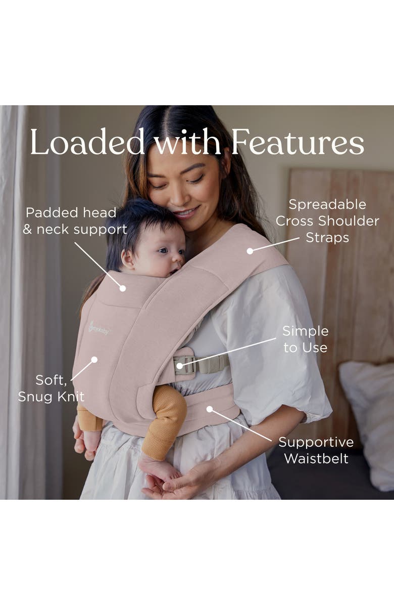 ERGObaby Embrace Baby Carrier, Alternate, color, Blush Pink