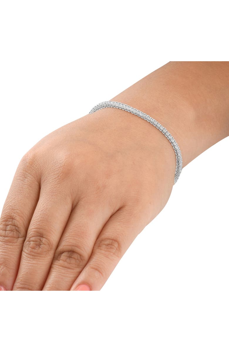 Bliss Diamond 2ct Lab Grown Diamond Tennis Bracelet 14K Gold 7", Alternate, color, 14K White Gold