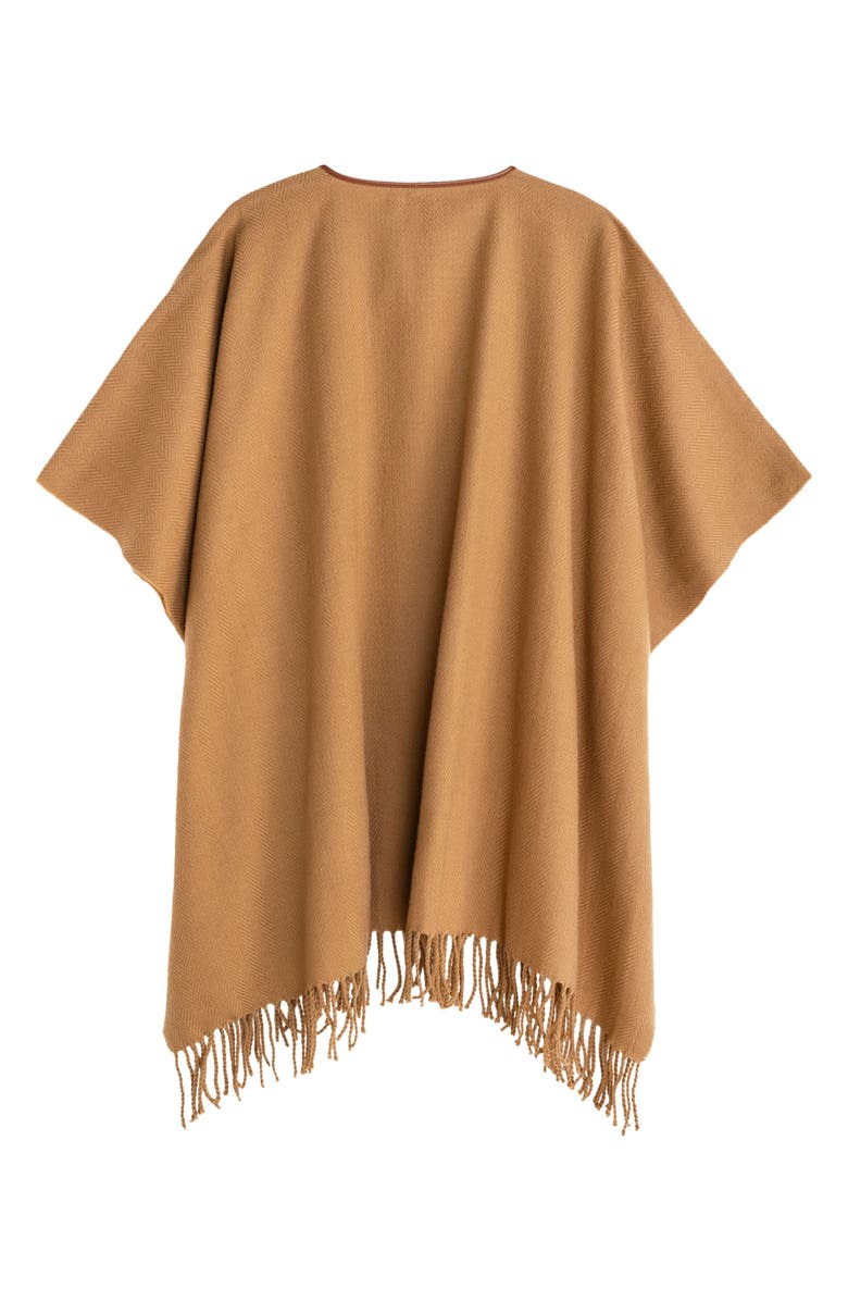 Lauren Ralph Lauren Equestrian Buckle Ruana, Alternate, color, Classic Camel