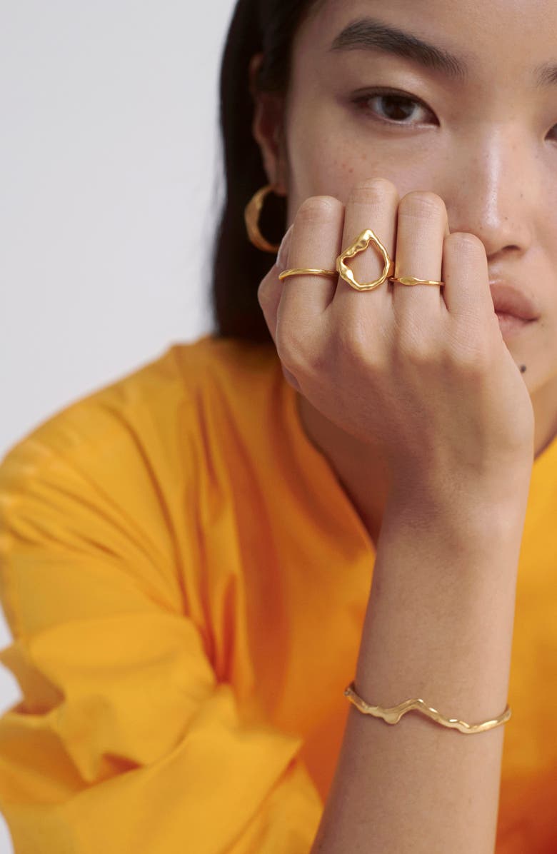 Monica Vinader Lagoon Open Ring, Alternate, color, 18Ct Gold Vermeil On Sterling