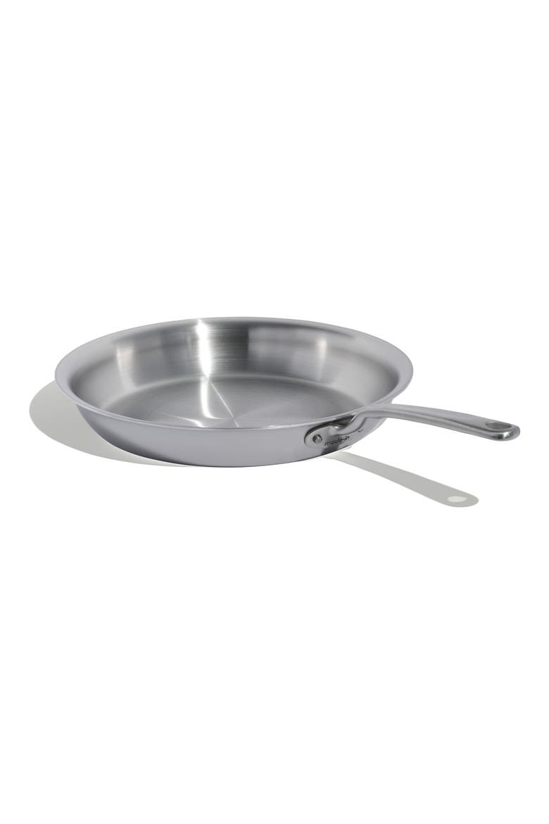 Stainless Clad Frying Pan, Alternate, color, STAINLESS