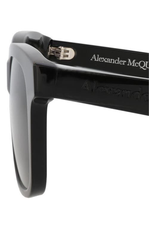 Alexander Mcqueen Mcqueen 52mm Square Sunglasses In Black