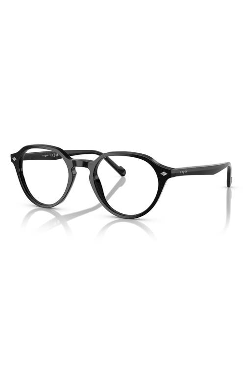 Shop Vogue 50mm Phantos Optical Glasses In Black