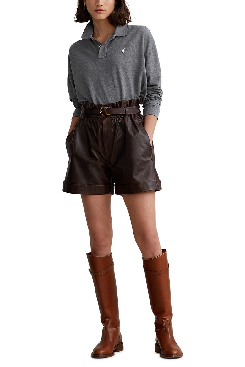 Long Sleeve Mesh Polo, Alternate, color, BOULDER GREY HEATHER