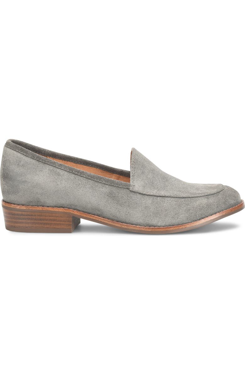 Söfft Napoli Loafer, Alternate, color, Smoke Suede