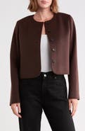 NORDSTROM RACK Cropped Collarless Jacket