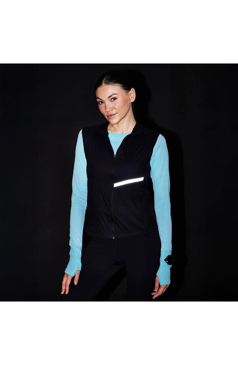 Oiselle Reflective Vigor Vest - Women's, Alternate, color, Black