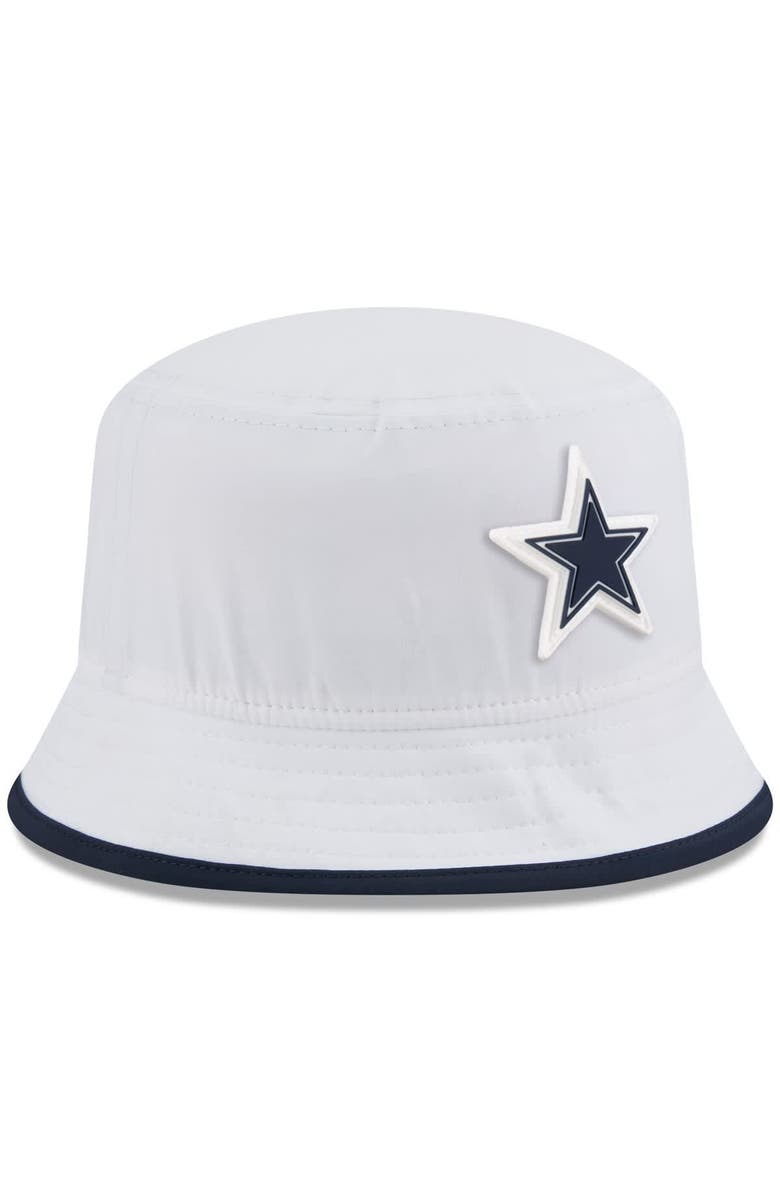 New Era Men's New Era White Dallas Cowboys 2025 NFL Training Camp Stretch Bucket Hat, Alternate, color, White