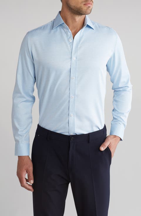 Slim Fit Performance Stretch Button-Up Shirt