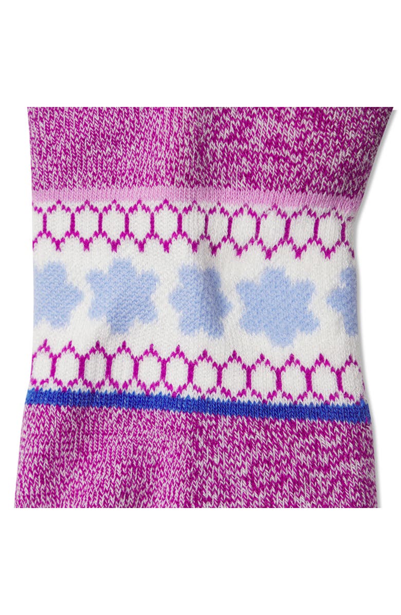 Bombas Pride Stripe Ankle Socks, Alternate, color, Soft White/ Vivid Magenta