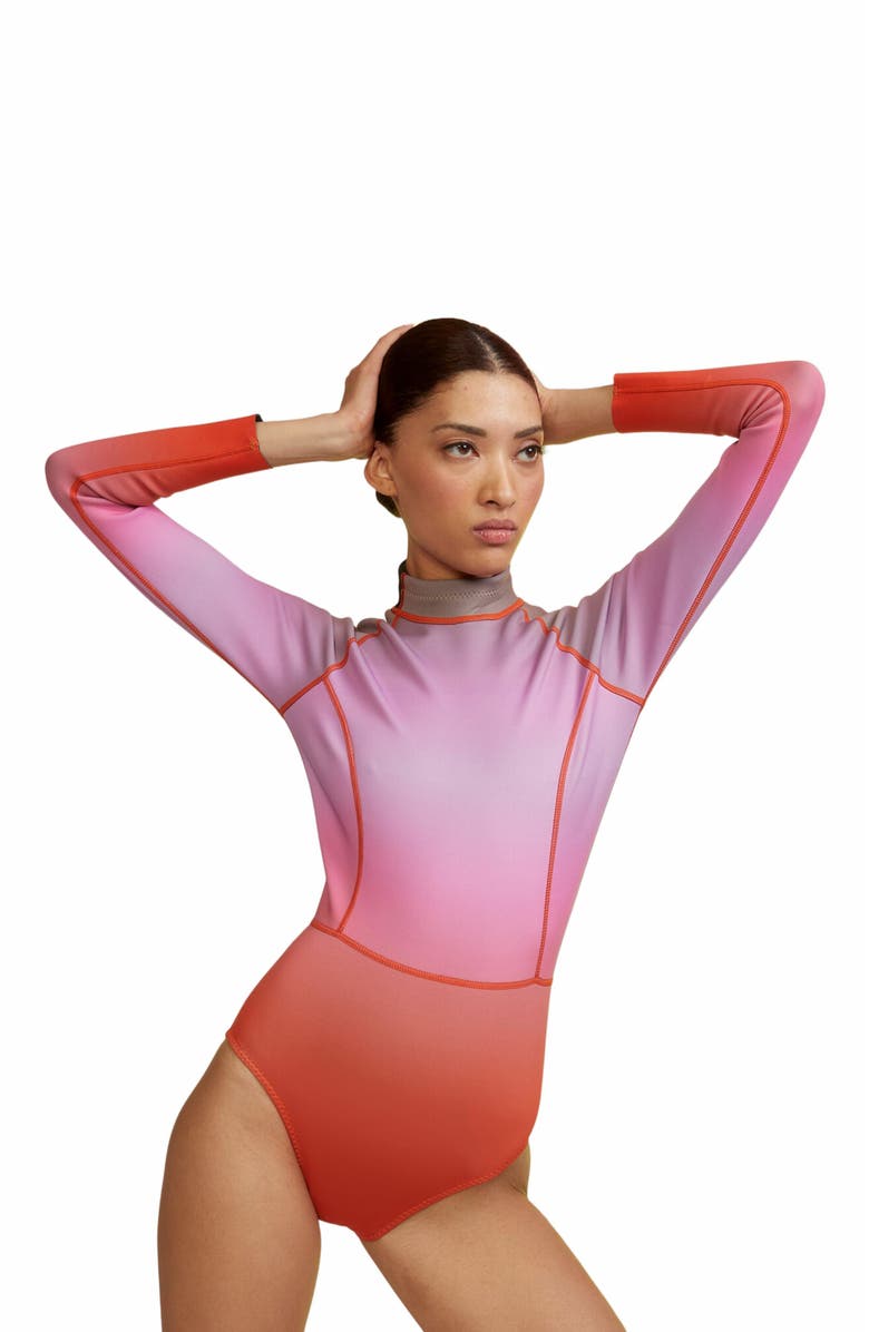 Cynthia Rowley Sunset Surf Wetsuit, Alternate, color,