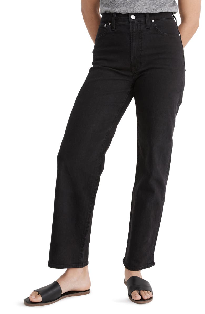 Madewell The Curvy Perfect High Waist Wide Leg Jeans, Main, color, 