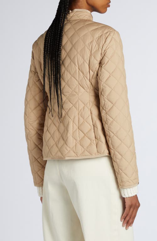 Moncler Beige Epin Puffer Jacket In Beige