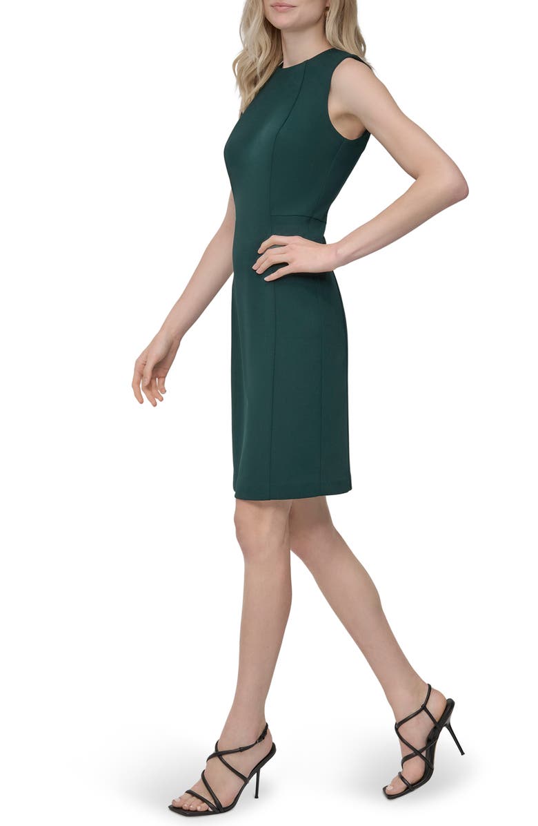 DKNY Sleeveless Sheath Dress, Alternate, color, Pine
