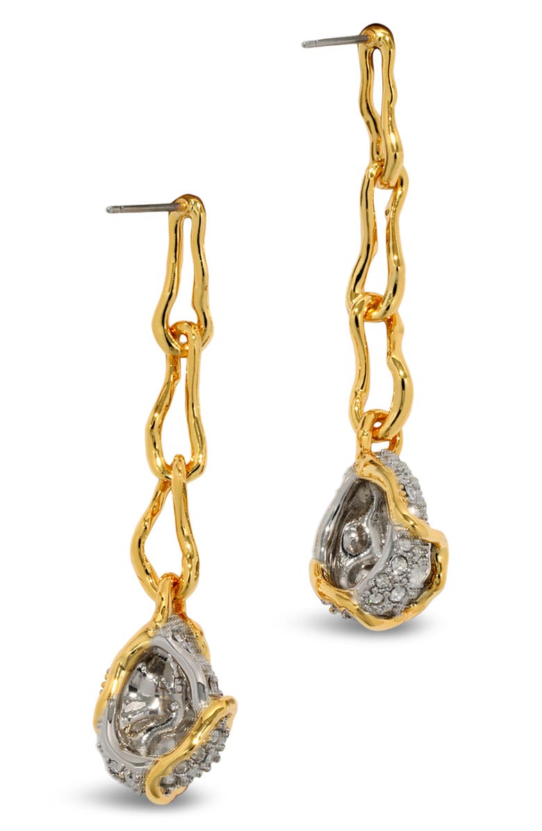 Alexis Bittar Solanales Crystal Pavé Pebble Drop Earrings, Alternate, color, Crystals