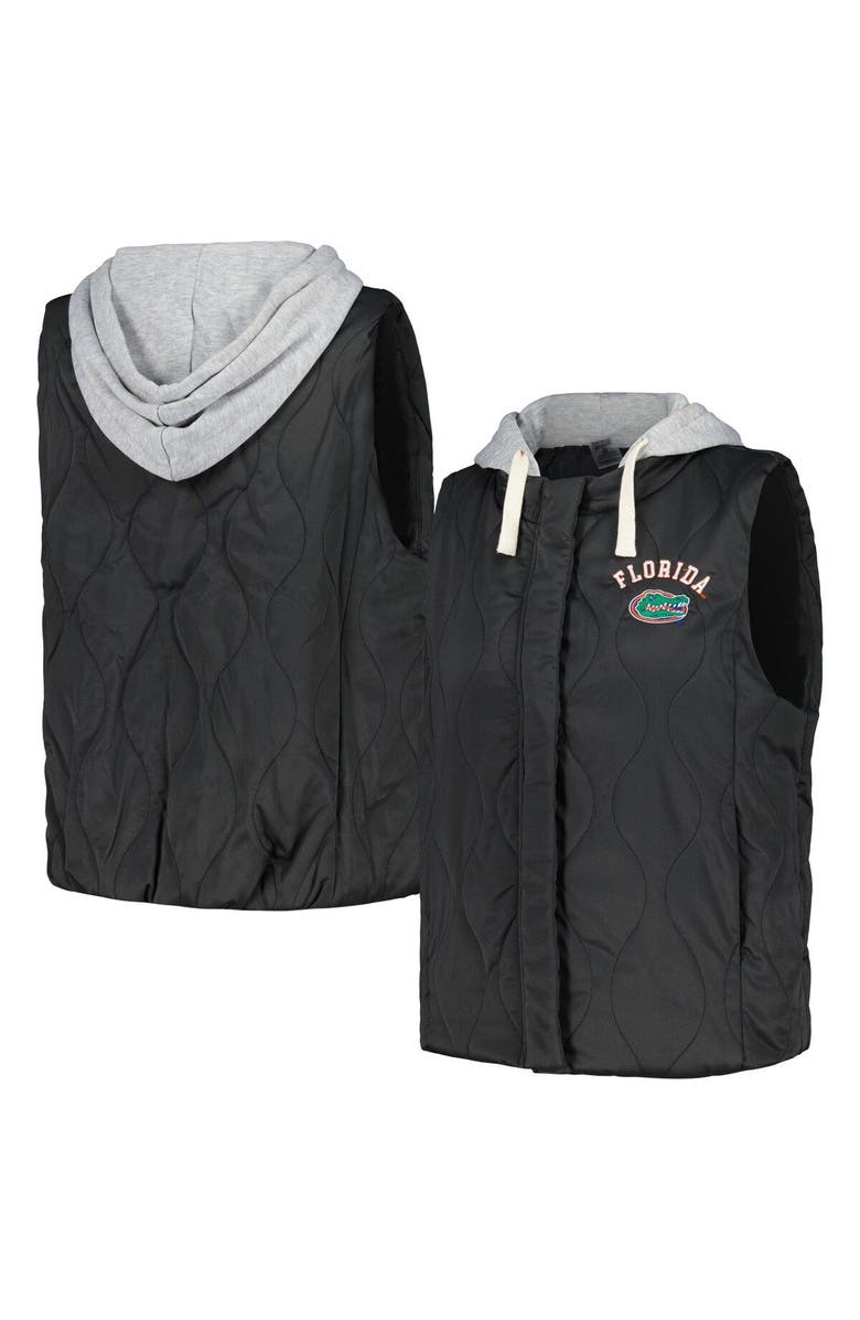 GAMEDAY COUTURE Women's Gameday Couture Black Florida Gators Headliner Full-Snap Hooded Puffer Vest, Main, color, Black