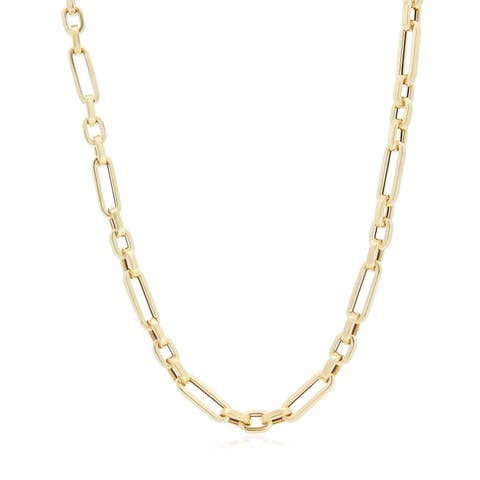 Square Link Paperclip Chain Necklace