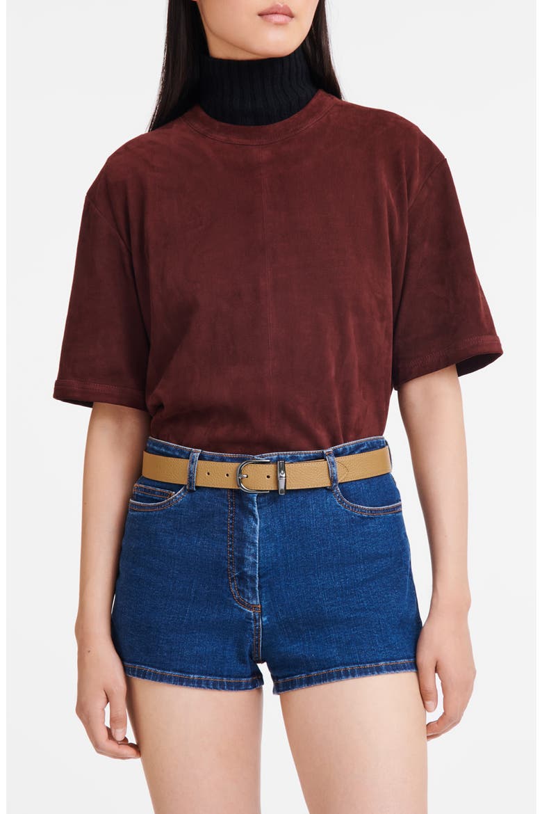 Essential Leather Belt, Alternate, color, FAWN
