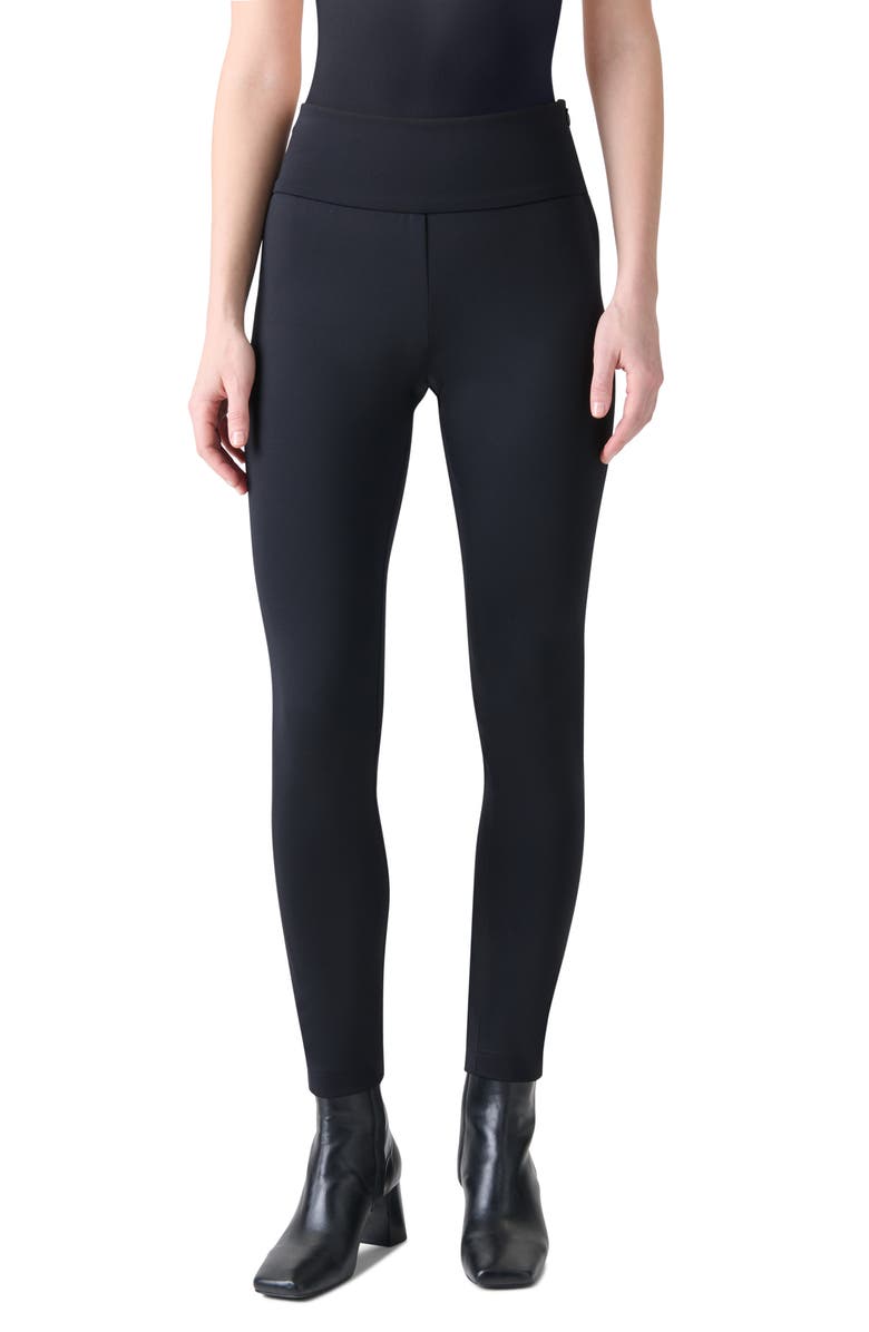 Akris punto Meva Stretch Leggings, Main, color, Black