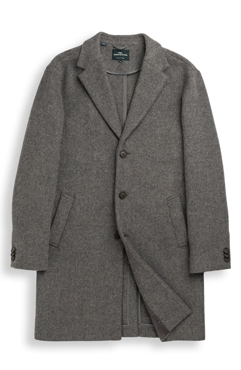 Rodd & Gunn Colwood Wool Blend Twill Coat, Alternate, color, Mink