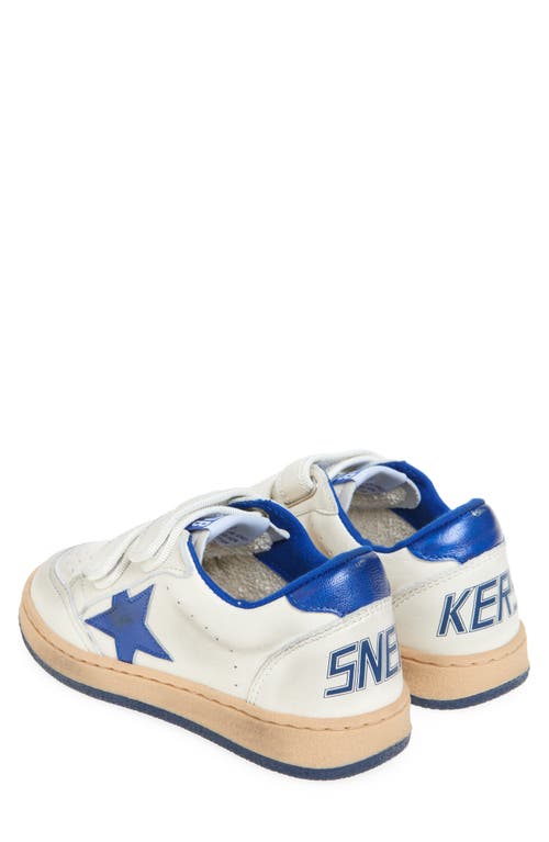 Golden Goose White June Sneakers For Kids With Star And Logo