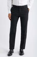 Berle Flat Front Tropical Weight Stretch Wool Dress Pants
