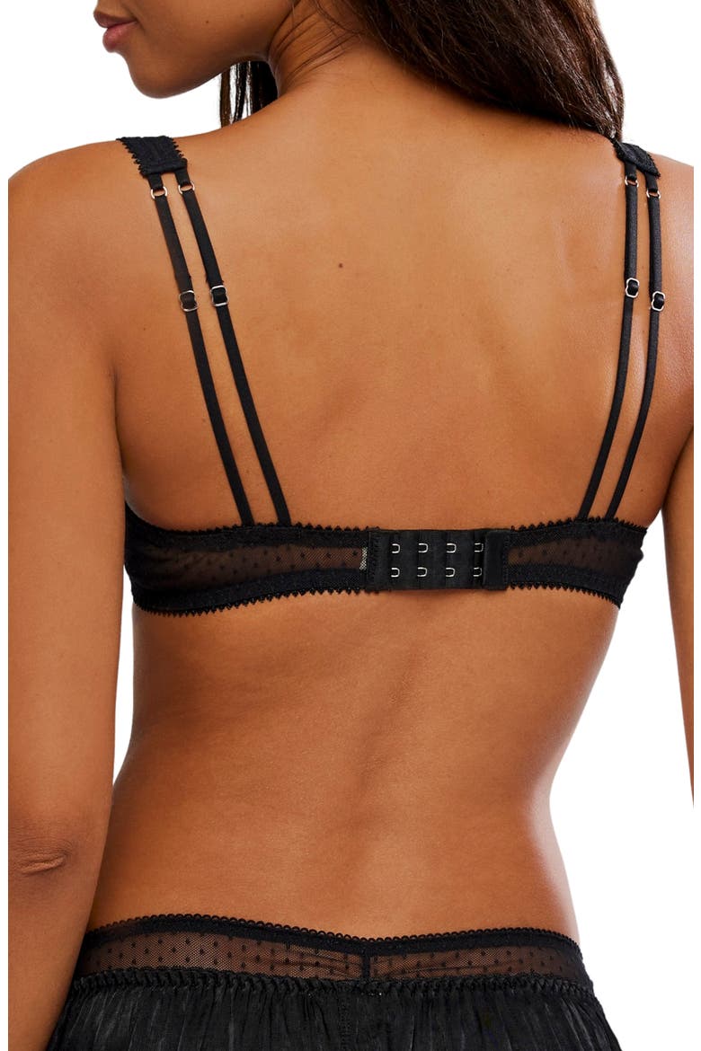Fiona Underwire Lace Demi Bra, Alternate, color, BLACK