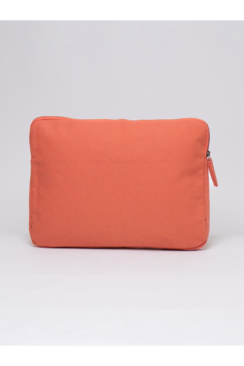 15.6-Inch Organic Cotton Laptop Sleeve, Alternate, color, Burnt Orange