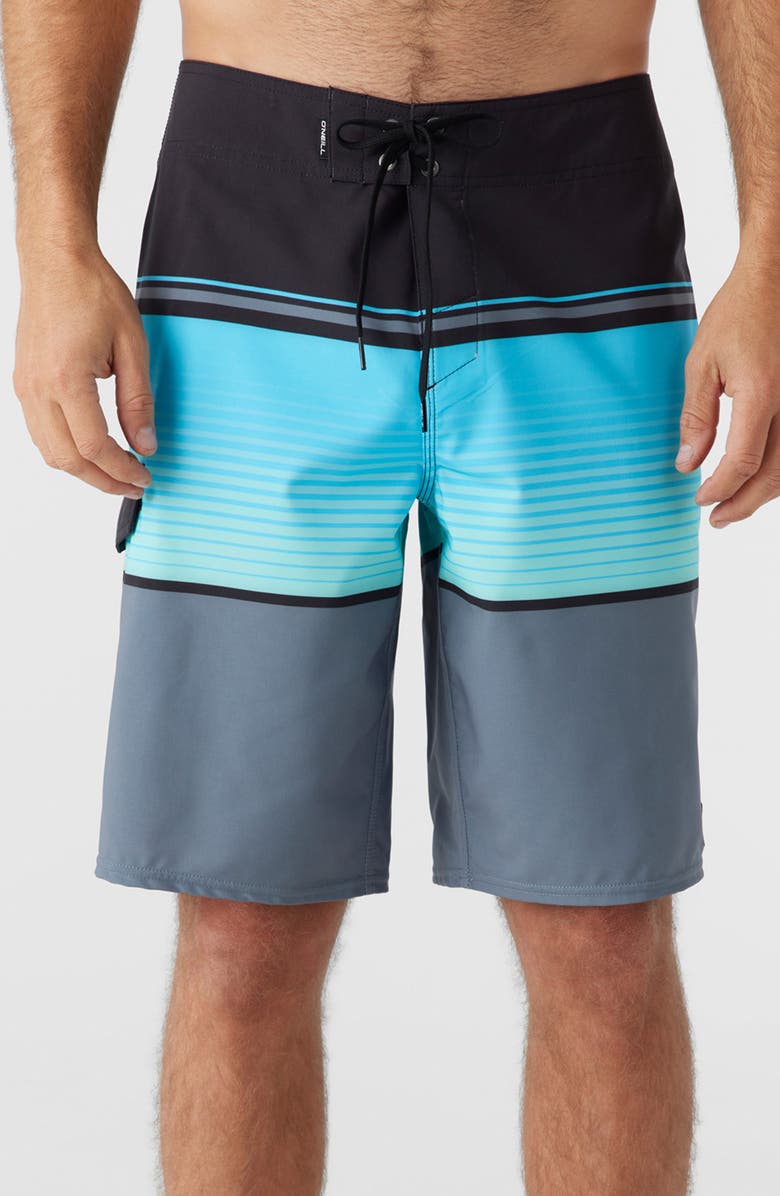 O'Neill Lennox Stripe Board Shorts, Main, color, 