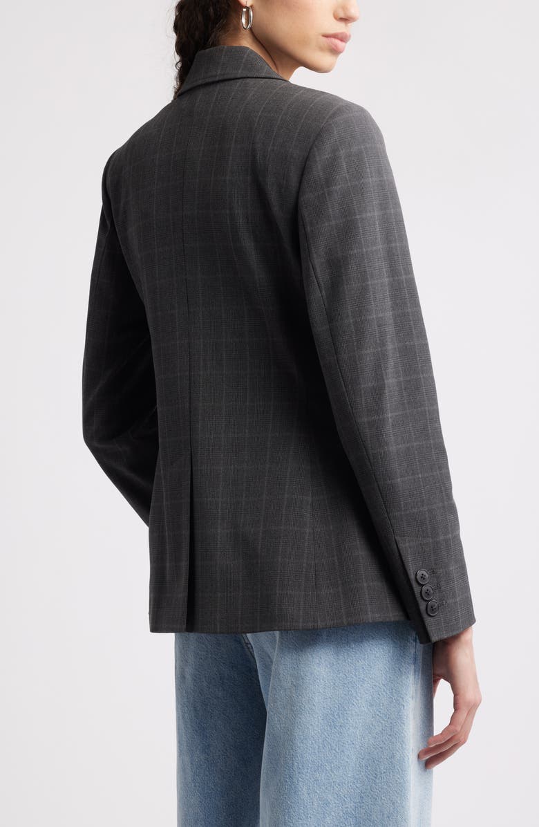 Nordstrom Plaid One-Button Blazer, Alternate, color,
