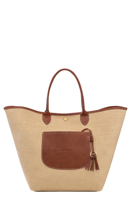 Longchamp Panier L Le Pliage Collection In Brown