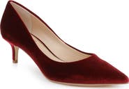Jewel Badgley Mischka Enola Pointed Toe Kitten Heel Pump