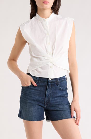 rag & bone Rita Sleeveless Poplin Shirt | Nordstromrack