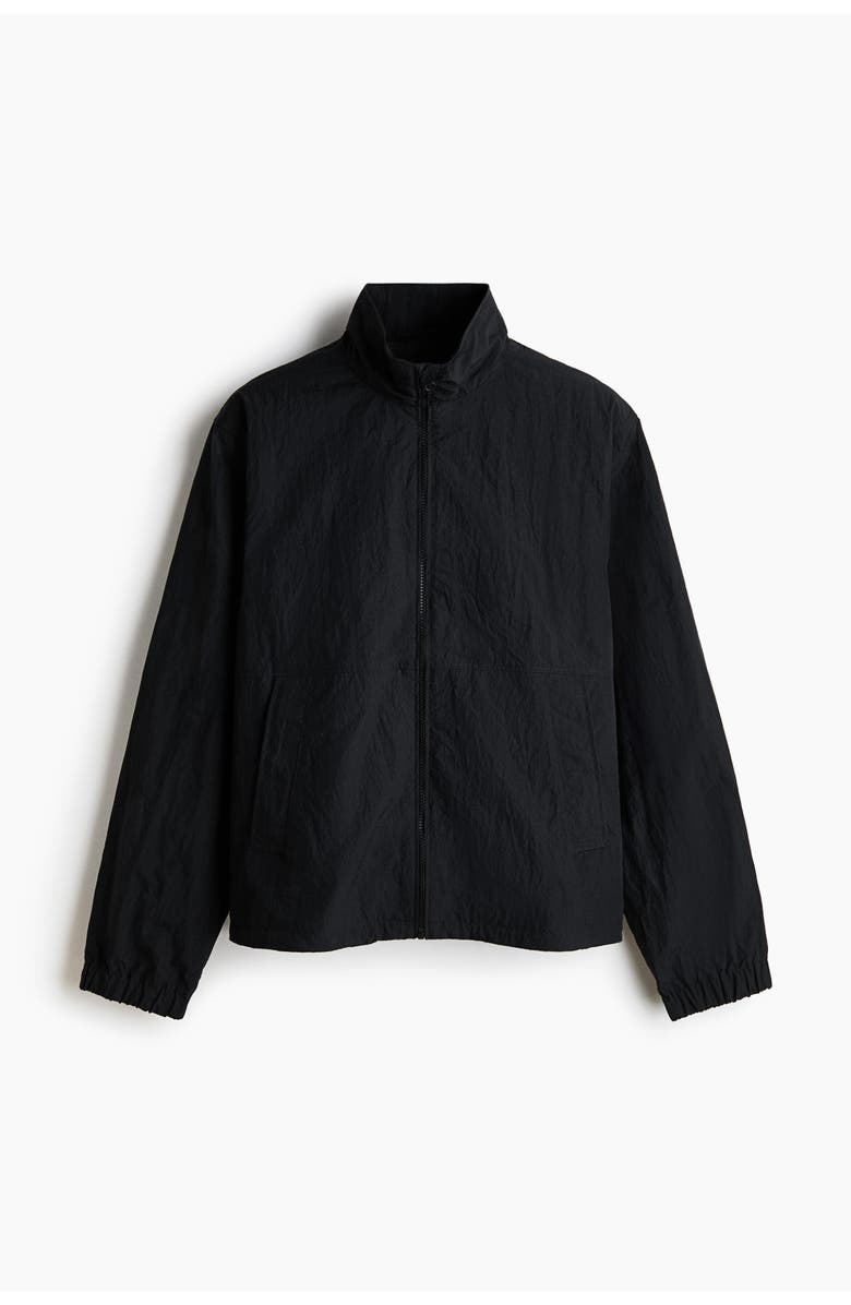 H&M Water-repellent Windbreaker, Main, color, Black