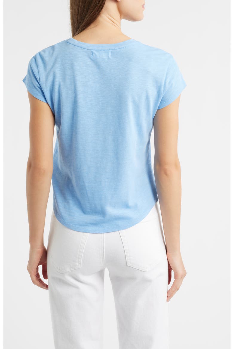 Cotton Blend Slub Baby Tee, Alternate, color, TIDAL BLUE