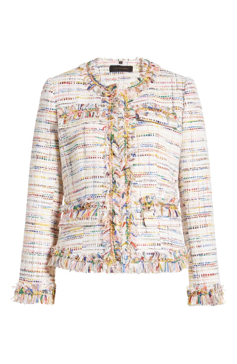 KOBI HALPERIN Devyn Rainbow Tweed Jacket, Alternate, color, 