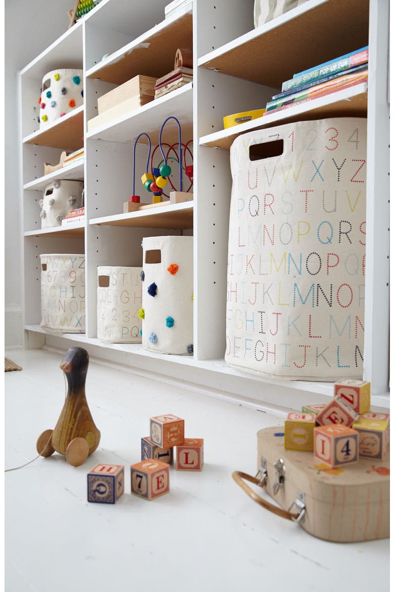 Canvas Hamper, Alternate, color, MULTI