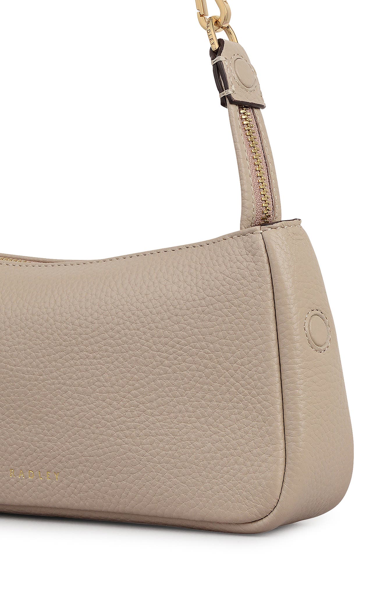 Radley Carlton Close Mini Zip Shoulder Bag, Alternate, color, Porcini