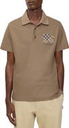 Burberry EKD Check Cotton Polo Shirt