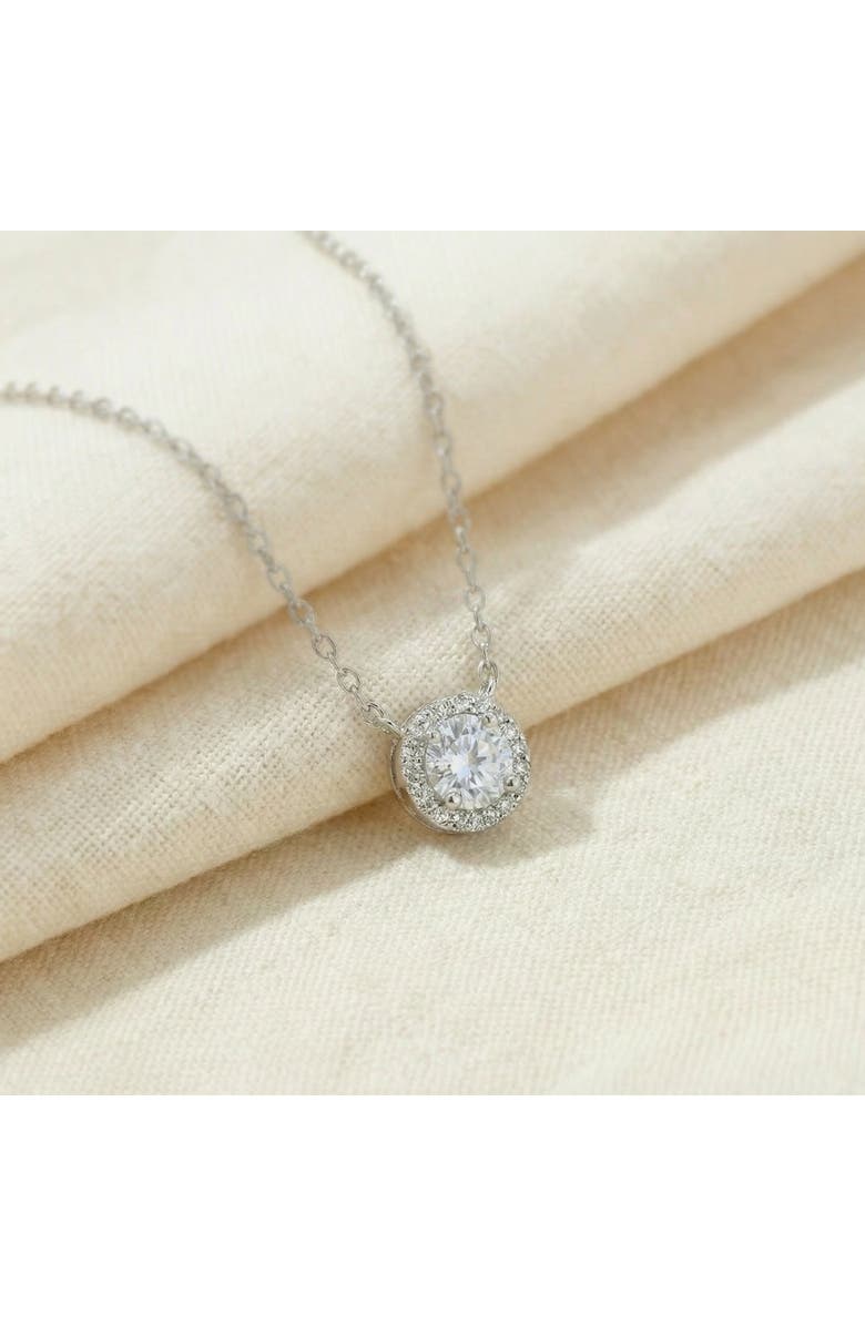 Bliss Diamond 1/2ct Diamond Halo Pendant 14K Gold Lab Grown, Alternate, color, 14K White Gold