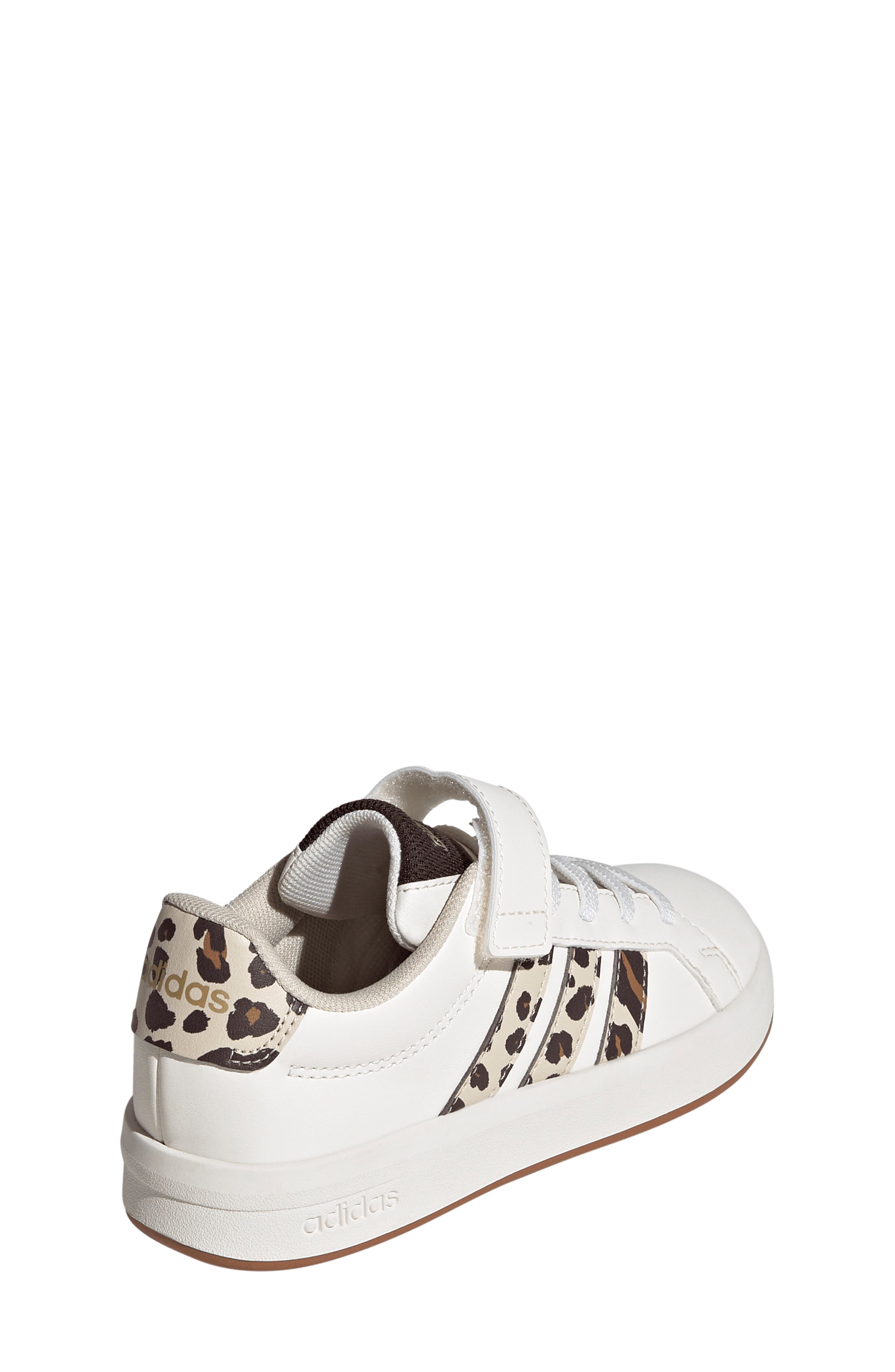 adidas Kids' Grand Court 3-0 Sneaker, Alternate, color, White/ Crystal Linen/ Coffee