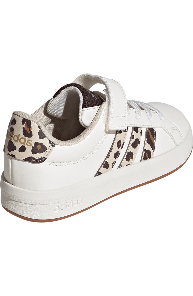 adidas Kids' Grand Court 3-0 Sneaker, Alternate, color, White/ Crystal Linen/ Coffee